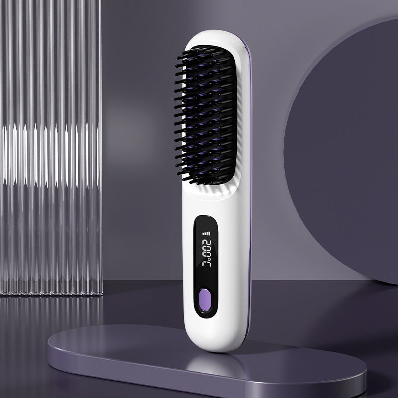 Wireless Hair Straightener Brush