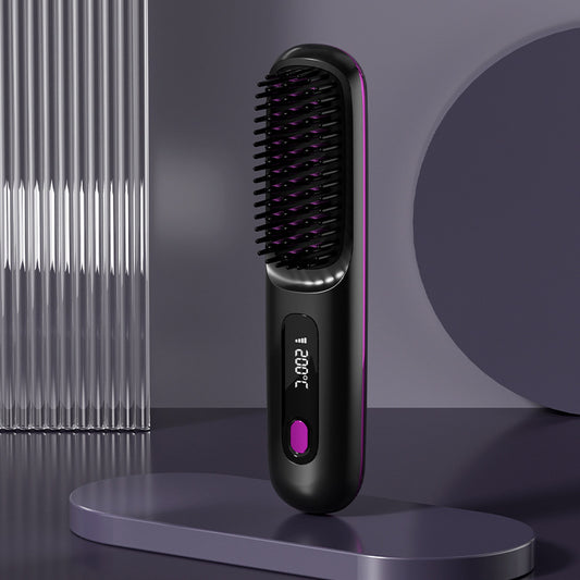 Wireless Hair Straightener Brush